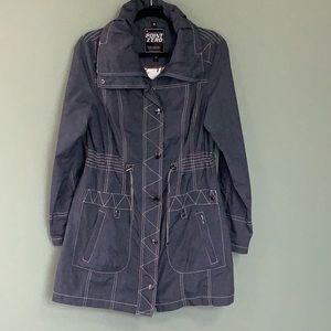 Point Zero Collection by Nicole Benisti -Lovely denim blue mid-length coat Large